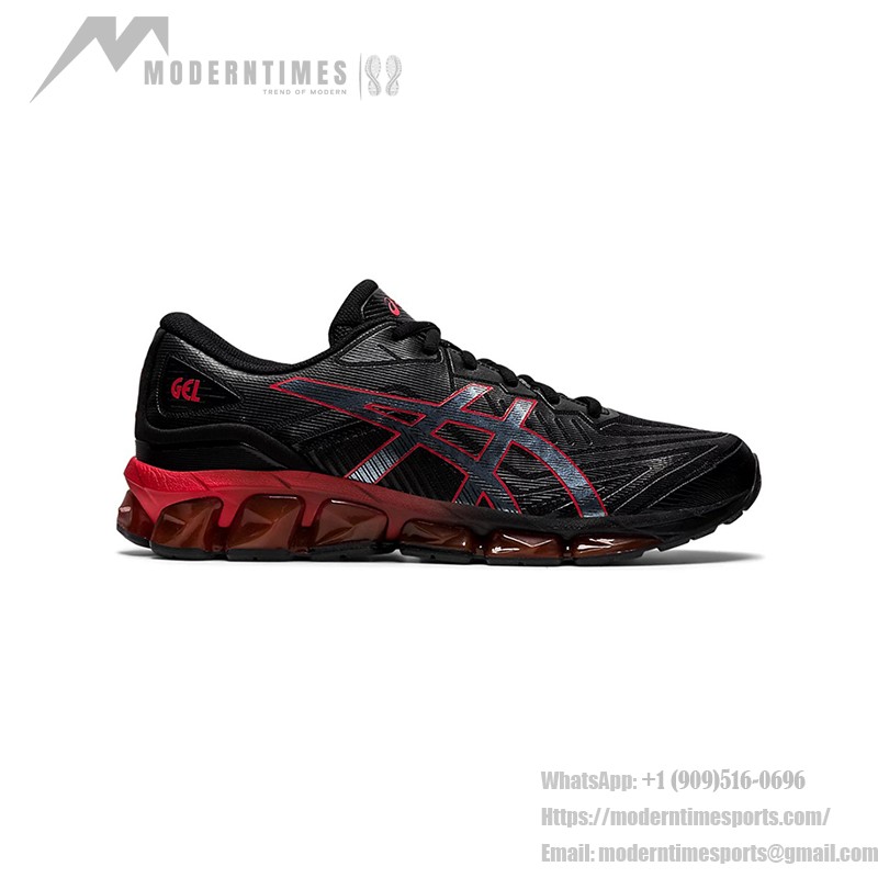 ASICS Gel-Quantum 360 7 1201A481-004 Black Red Full-GEL Cushioning Running Shoes