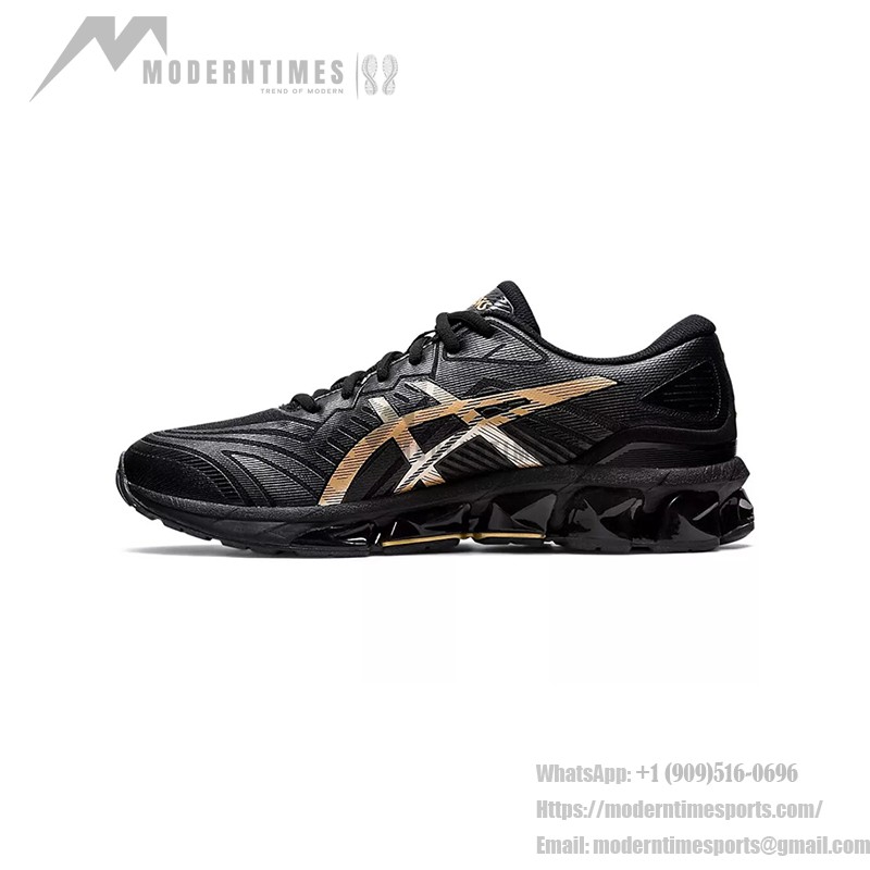 ASICS Gel-Quantum 360 7 1201A481-002 Black Gold Full-GEL Cushioning Running Shoes