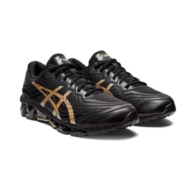 ASICS Gel-Quantum 360 7 1201A481-002 Black Gold Full-GEL Cushioning Running Shoes Luxury and Performance Combined