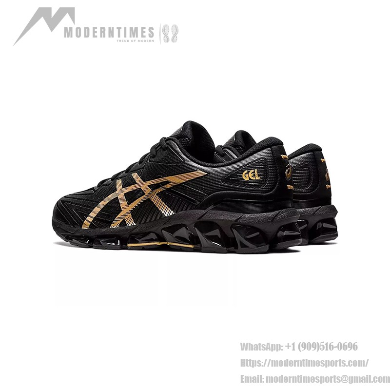 ASICS Gel-Quantum 360 7 1201A481-002 Black Gold Full-GEL Cushioning Running Shoes