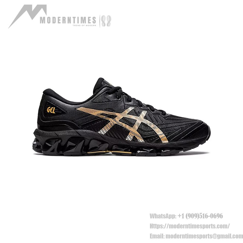 ASICS Gel-Quantum 360 7 1201A481-002 Black Gold Full-GEL Cushioning Running Shoes