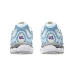 Asics Gel-NYC Cream Arctic Sky – Mesh & Suede Running Shoe Asics Gel-NYC Cream Arctic Sky 1203A383-107 Sneaker Side View