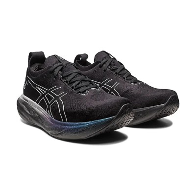 ASICS Gel-Nimbus 25 1012B435-001 Men's Running Shoes - High Performance Lightweight Cushioning Design in Black, White, and Blue