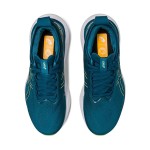 ASICS Gel-Nimbus 25 1012B356-401 Men's Running Shoes in Teal Blue and Light Yellow