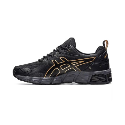 ASICS Gel-Quantum 180 1201A466-001 Men’s Sneakers Shock Absorption Comfort Black Gold Design