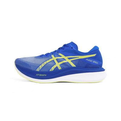 ASICS Magic Speed 3 1011B704-400 Men's Running Shoes - High Performance Lightweight Racing Design in Royal Blue and Neon Yellow