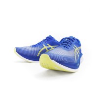 ASICS Magic Speed 3 1011B704-400 Herren Laufschuhe - Hochleistungs-Leichtgewicht-Rennschuhdesign in Königsblau und Neon-Gelb