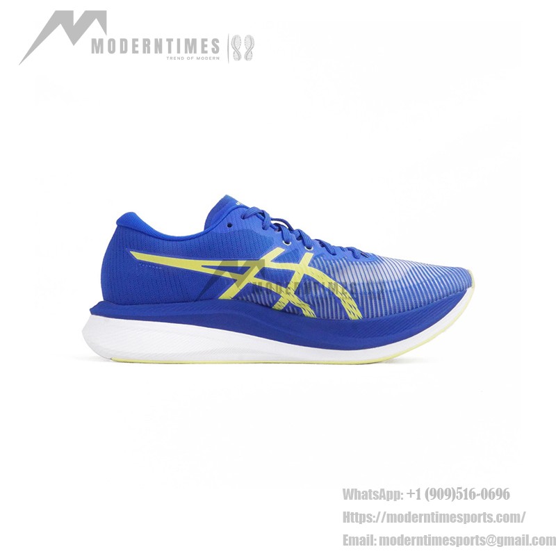 ASICS Magic Speed 3 1011B704-400 Herren Laufschuhe in Königsblau und Neon-Gelb