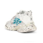 Balenciaga Runner Kith Four.Color 7.0 - Distressed Sneakers with Graffiti Design for Street Style