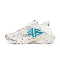 Balenciaga Runner Kith Four.Color 7.0 - Distressed Futuristic Sneakers with Bold Graffiti Design for Street Style