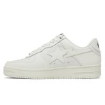 BAPE Bapesta 6 White Leather Sneakers