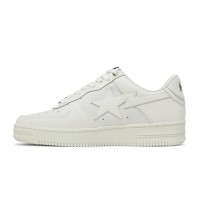 BAPE Bapesta 6 White 1J30191013-WHT | Minimalist All-White Iconic Sneakers