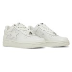 BAPE Bapesta 6 White Leather Sneakers