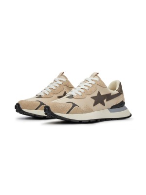 BAPE Roadsta Express Brown 1I20191015-BRN | Retro-Inspired Brown Suede Running Sneakers