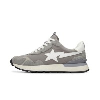 BAPE Roadsta Express Grey 1I20191015-GRY | Retro-inspirierte Graue Wildleder-Laufschuhe