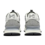 BAPE Roadsta Express Grey Suede and Fabric Running Sneakers