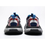 Balenciaga Runner Kith Four.Color 7.0 - Bold Multi-Color Blue Sneakers with Futuristic Design