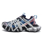 Balenciaga Runner Kith Four.Color 7.0 - Bold Multi-Color Blue Sneakers with Futuristic Design