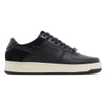 BAPE Bapesta Low Suede Heel 블랙 가죽과 스웨이드 스니커즈