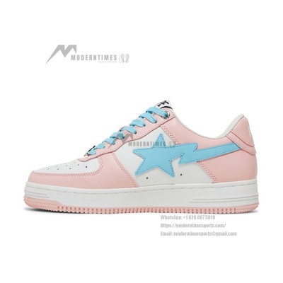 BAPE Bapesta Pastel Pack Pink 1H70191005-PNK | Fresh and Sweet Pink and Blue Patent Leather Sneakers