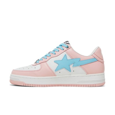 BAPE Bapesta Pastel Pack Pink 1H70191005-PNK | Fresh and Sweet Pink and Blue Patent Leather Sneakers