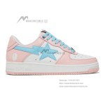 BAPE Bapesta Pastel Pack Pink and Blue Patent Leather Sneakers
