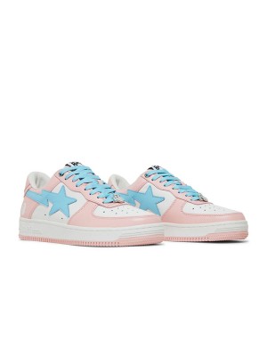 BAPE Bapesta Pastel Pack Pink 1H70191005-PNK | 상큼하고 달콤한 핑크와 블루 페이턴트 가죽 스니커즈