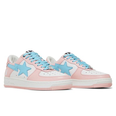 BAPE Bapesta Pastel Pack Pink 1H70191005-PNK | Fresh and Sweet Pink and Blue Patent Leather Sneakers