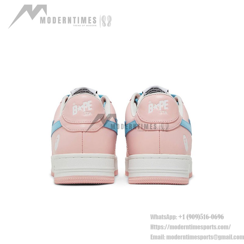 BAPE Bapesta Pastel Pack Pink and Blue Patent Leather Sneakers