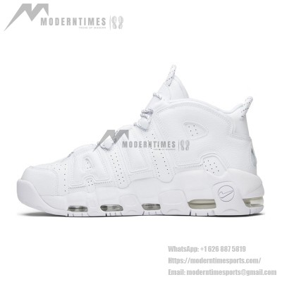 Nike Air More Uptempo White Black Red Classic Retro Basketball Shoes 921948-100