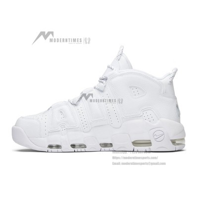 Nike Air More Uptempo White Black Red Classic Retro Basketball Shoes 921948-100