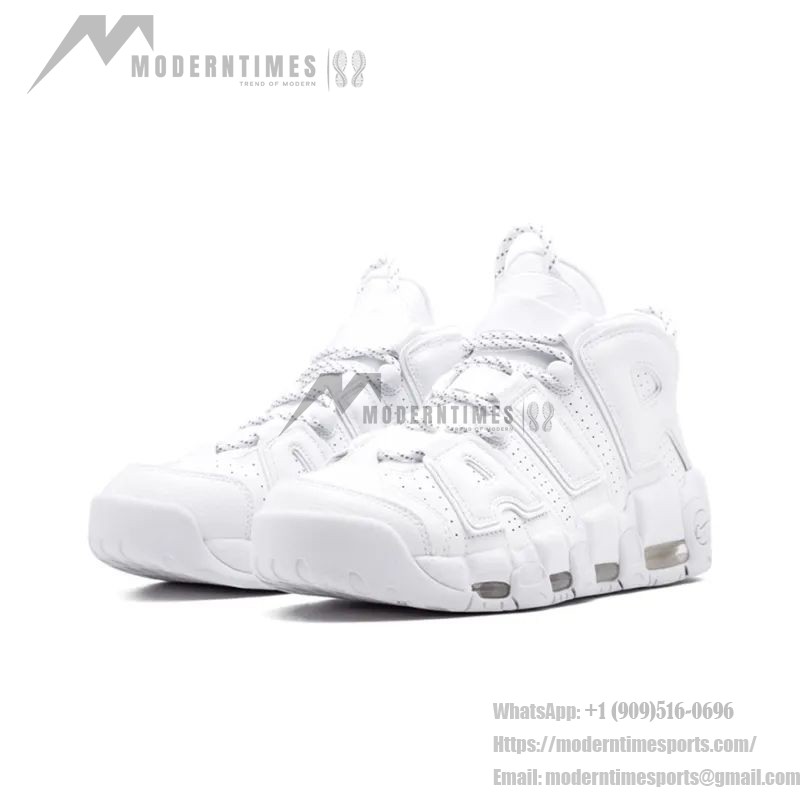 Nike Air More Uptempo White Black Red Sneakers 921948-100