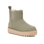 UGG Women's Classic Chelsea Platform Mini Boot Olive Green 1158051