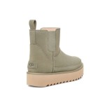 UGG Women's Classic Chelsea Platform Mini Boot Olive Green 1158051