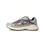DIOR B30 Sneakers 3SN279ZRC H368 Verde Claro Púrpura – Luxury Unisex Designer Shoes