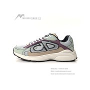 DIOR B30 Sneakers 3SN279ZRC H368 Verde Claro Púrpura – Luxury Unisex Designer Shoes