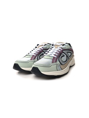 DIOR B30 Sneakers 3SN279ZRC H368 Verde Claro Púrpura – Luxury Unisex Designer Shoes