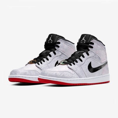 Air Jordan 1 Mid “Fearless” CU2804-100 Bold Fusion of Classic and Modern Style