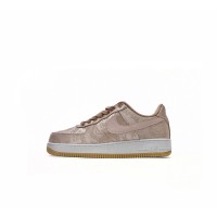 CLOT x Nike Air Force 1 'Rose Gold Silk' - Luxurious Rose Gold Sneakers with Hidden Pattern and Gum Sole | CJ5290-600