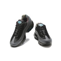 Corteiz x Nike Air Max 95 "Aegean Storm" FB2709-002 | 블랙 그레이 블루 협업 레트로 러닝화 | 에어 쿠션 트렌디 운동화 | 남녀 공용