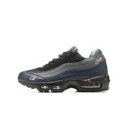 Corteiz x Nike Air Max 95 "Pink Beam" FB2709-001 | Schwarz Grau Marineblau Rosa Kollaboration Retro Laufschuhe | Luftkissen Trend-Sneaker | Unisex