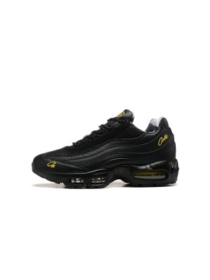 Corteiz x Nike Air Max 95 'Tour Yellow' (FB2709-003) 협업 스니커즈 - 블랙 & 옐로우 스트리트 스타일 필수 아이템