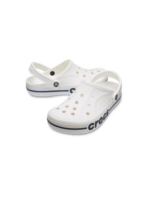 Crocs Bayaband Clogs Sandals White/Navy Blue Unisex 205089-126 – Stylish, Comfortable, and Durable Footwear for Every Occasion