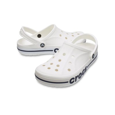 Crocs Bayaband Clogs Sandals White/Navy Blue Unisex 205089-126 – Stylish, Comfortable, and Durable Footwear for Every Occasion