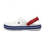 Crocs Beach Unisex White Blue Sandals 'White Blue' 11016-11I – Lightweight and Slip-Resistant Beach Shoes