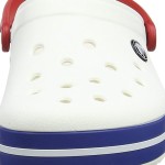 Crocs Beach Unisex White Blue Sandals 'White Blue' 11016-11I – Lightweight and Slip-Resistant Beach Shoes