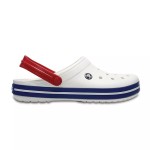 Crocs Beach Unisex White Blue Sandals 'White Blue' 11016-11I – Lightweight and Slip-Resistant Beach Shoes