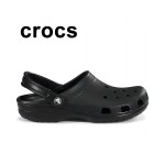 Crocs Classic Black Beach Sandals 10001-001 – Unisex Lightweight Slip-Resistant Outdoor Shoes