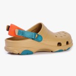 Crocs Classic Clog Beach Shoe Brown Yellow 206340-265