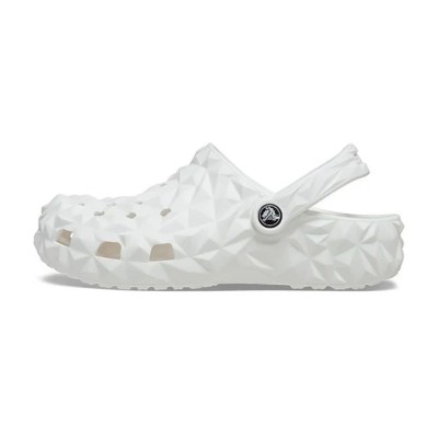 Crocs Classic Geometric Clog 'White' - Elegant & Comfortable Everyday Footwear 209563-100